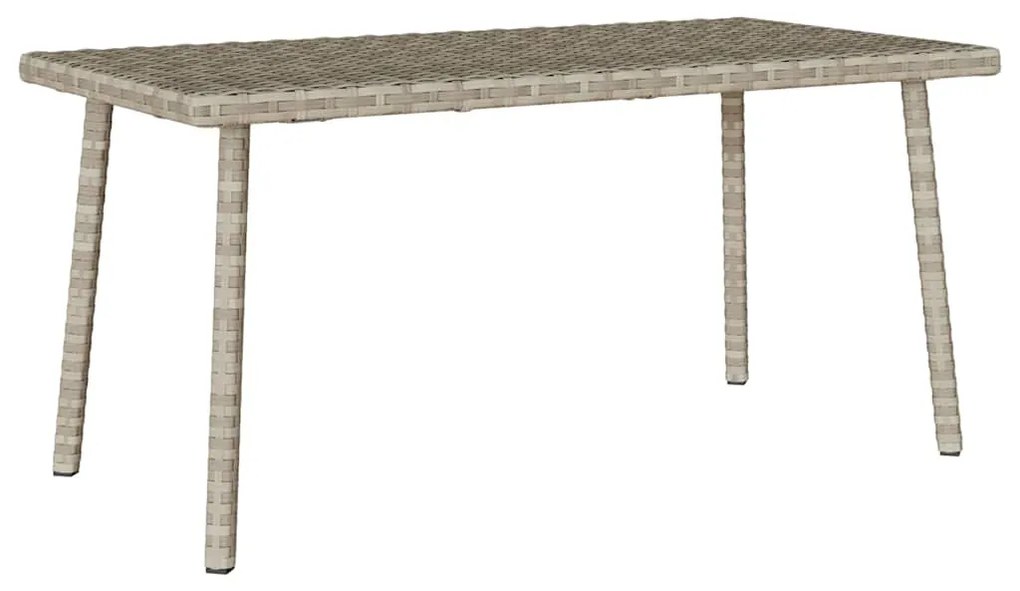 Mesa de centro de jardim retangular 80x40x37 cm vime PE