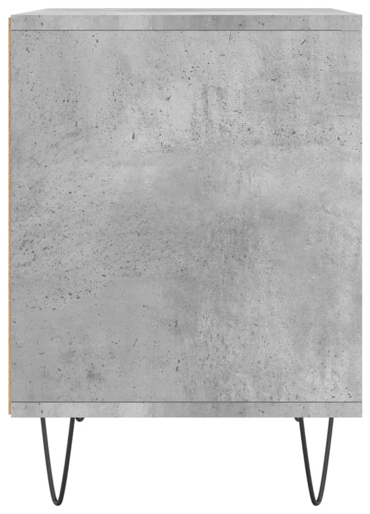 Mesas de cabeceira 2 pcs derivados de madeira cinzento cimento