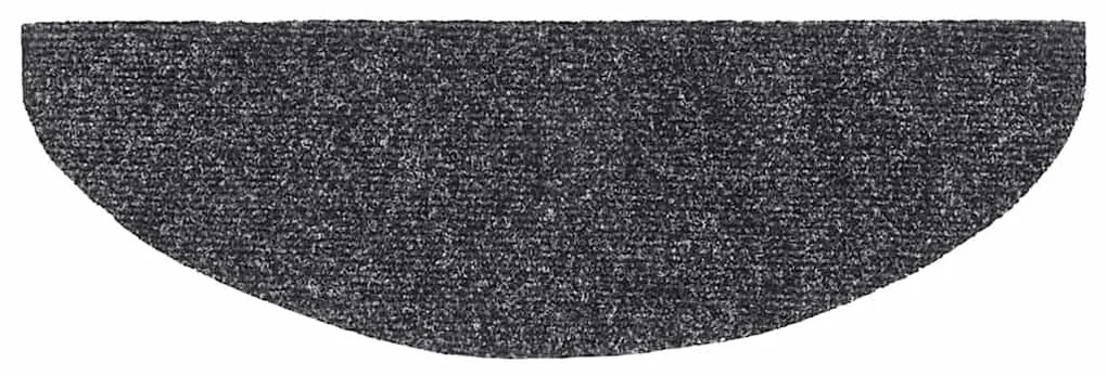 Tapetes de escada autoadesivos 20 pcs 65x21x4cm cinzento-escuro