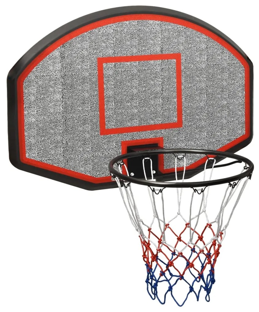 93666 vidaXL Tabela de basquetebol 90x60x2 cm polietileno preto