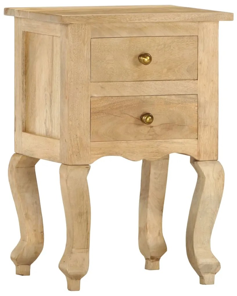 vidaXL Mesa de cabeceira 40x35x60 cm madeira de mangueira maciça