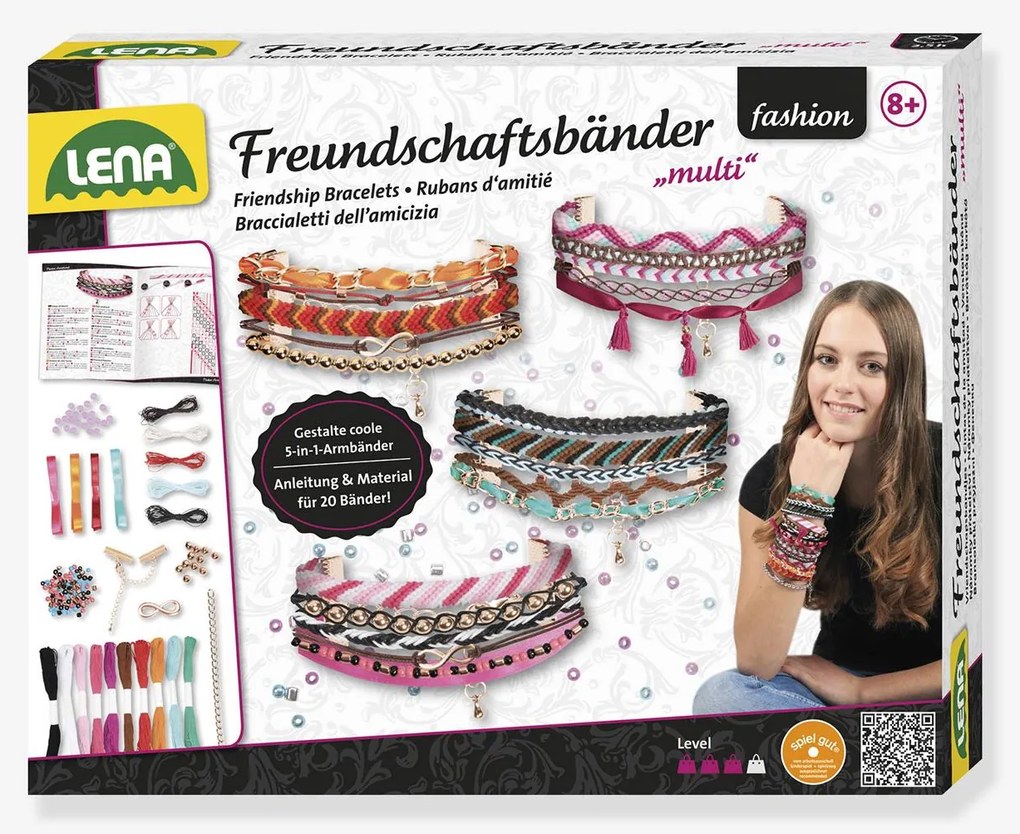 Mega Conjunto de Pulseiras da Amizade Multi – LENA multicolor