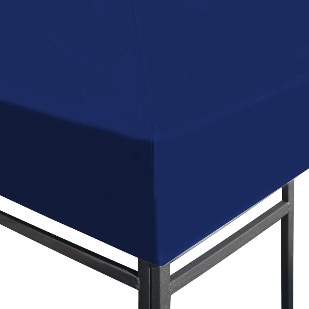 Cobertura de gazebo 310 g/m² 3x3 m azul