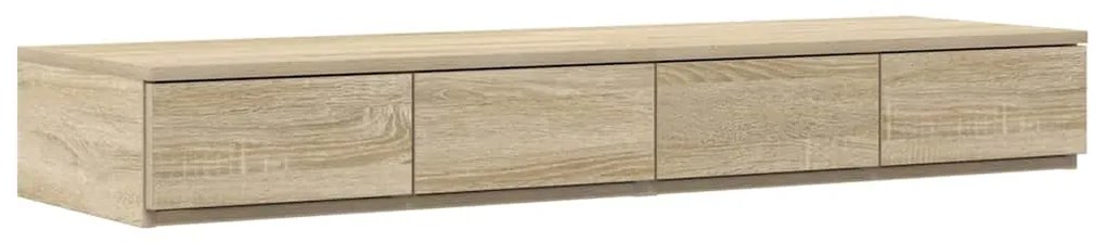 Gavetas para Cama Carvalho de Sonoma 120x36,5x16,5 cm Madeira Engenhei