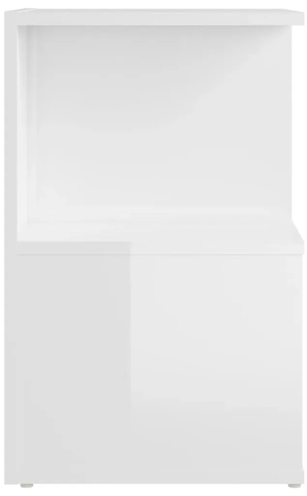 Móvel de apoio 35x35x55 cm derivados madeira branco brilhante