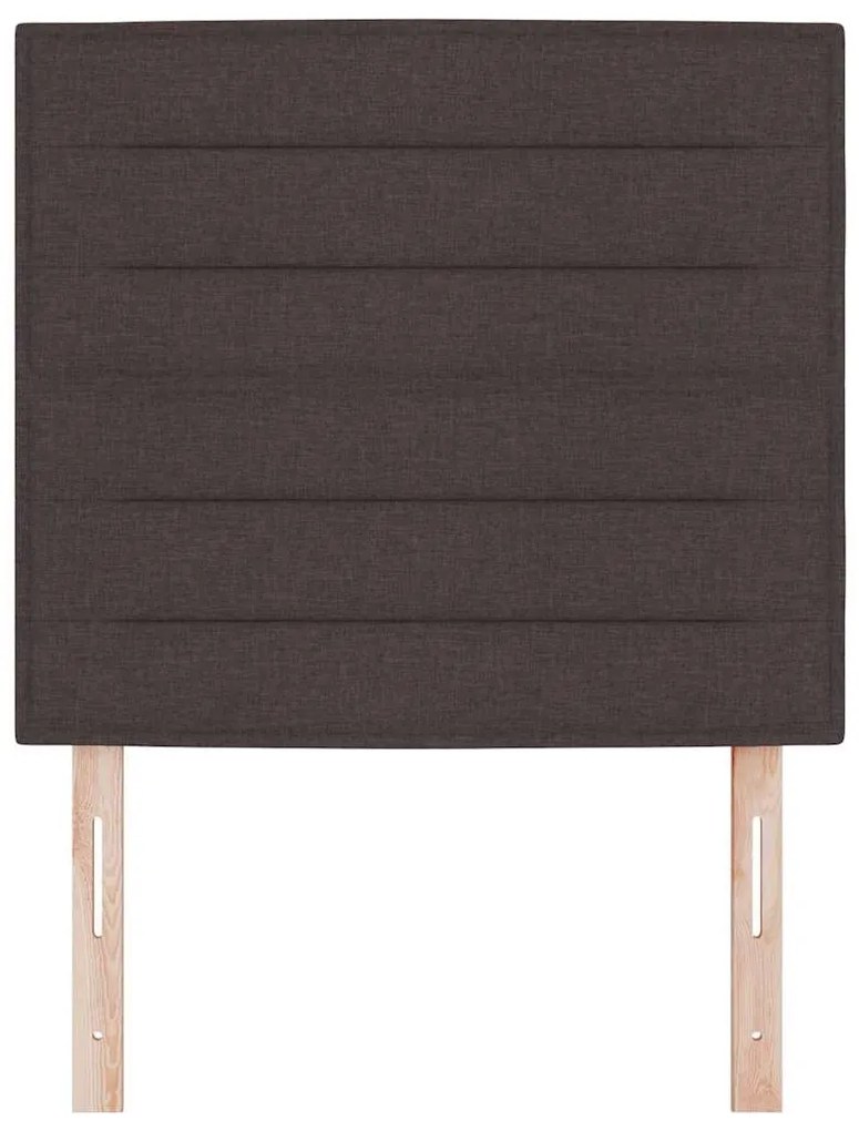 Cabeceira LED Design Linhas Castanho 80 cm Tecido