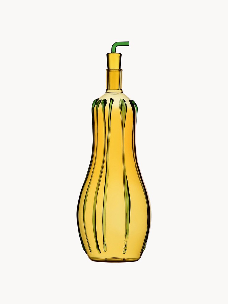 Dispensador de vinagre e azeite em borosilicato artesanal Vegetables