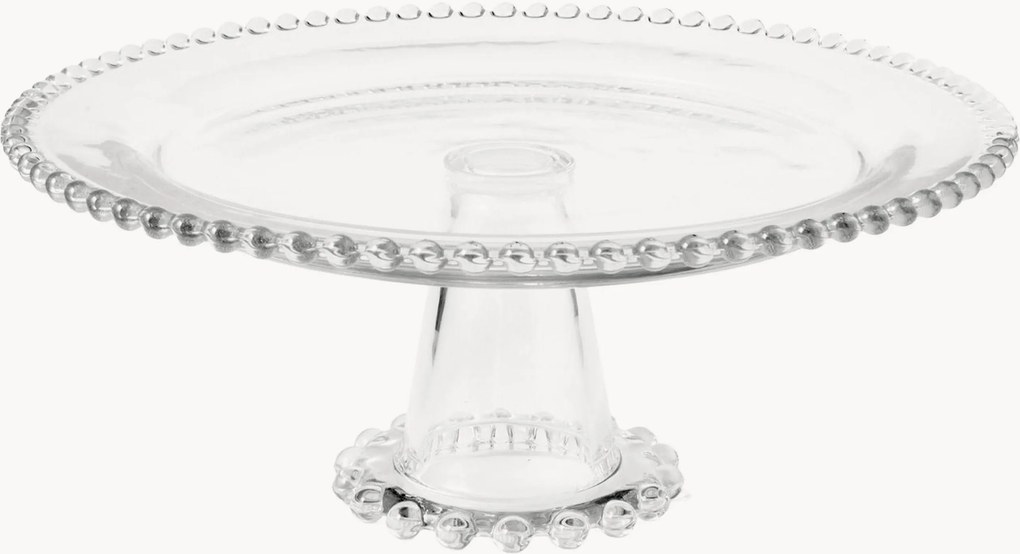 Suporte de vidro com borda de contas Collier