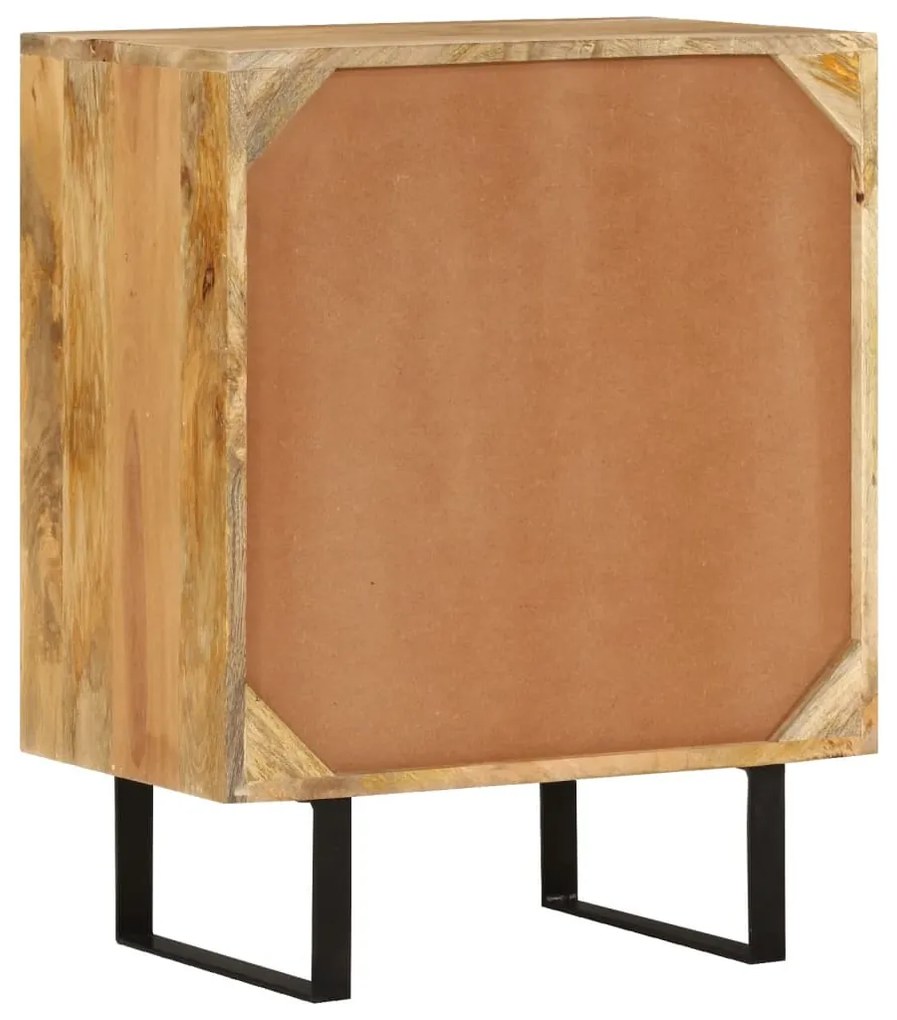 Aparador c/ 2 portas 55x35x70 cm madeira de mangueira maciça