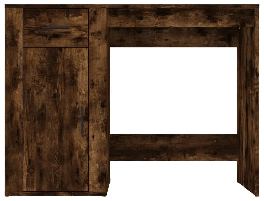 Secretária 100x49x75 cm derivados madeira cor carvalho fumado