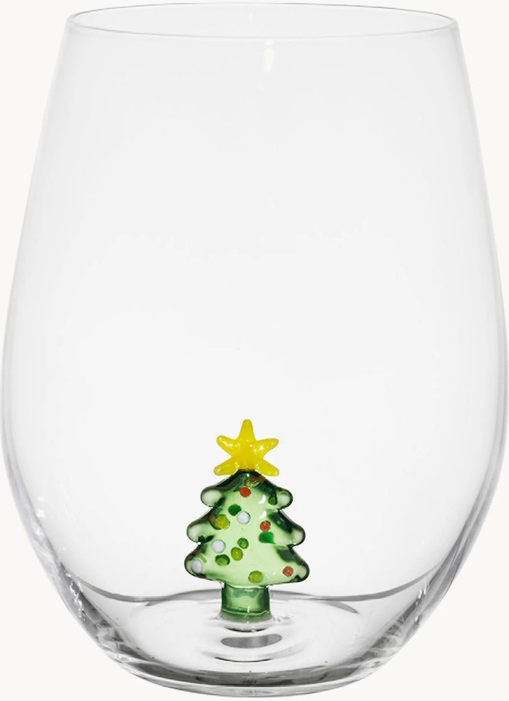 Copos em vidro borossilicato Noel, conjunto de 6