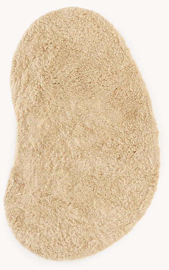 Tapete de pelo comprido com forma orgânica Tully
