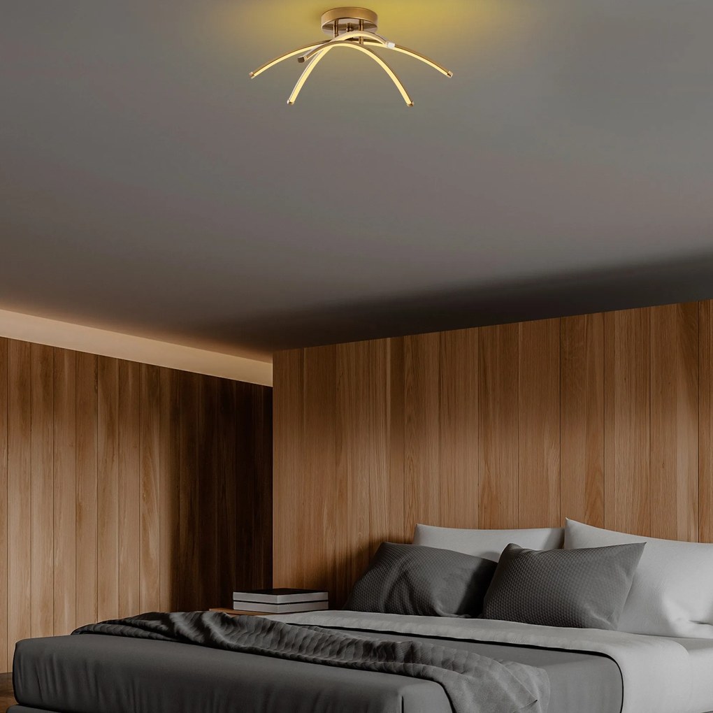 Candeeiro de Teto Ledbanana – Dourado – 57 cm x 20 cm x 57 cm