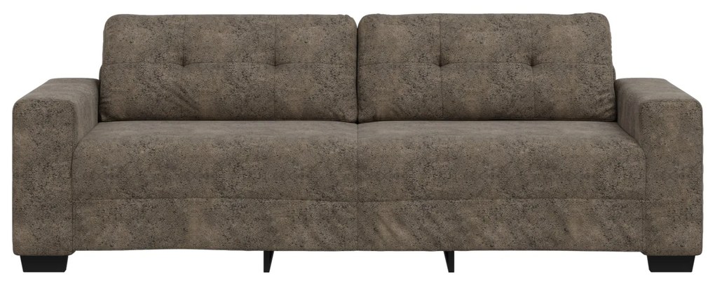 Sofá de 3 Lugares vidaXL Cinza Escuro 180 cm em Couro Sintético