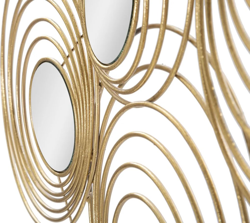 PAINEL DE PAREDE DE FERRO 3D RAYS CM 90X2,5X45 Dourado