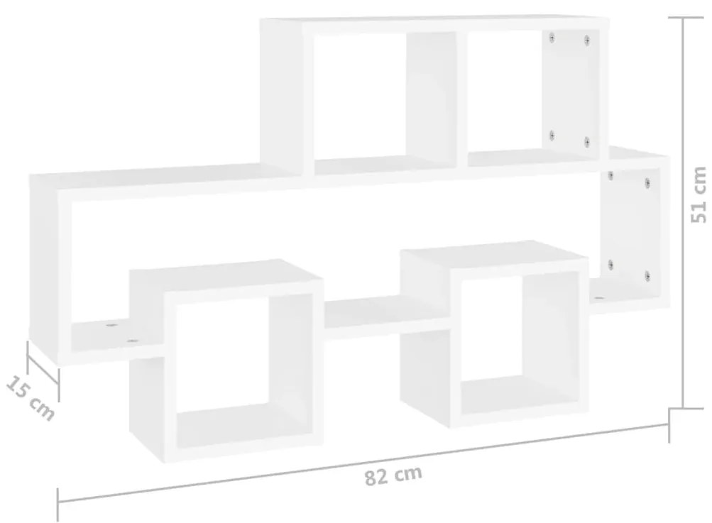 Prateleira parede formato carro 82x15x51cm contraplacado branco