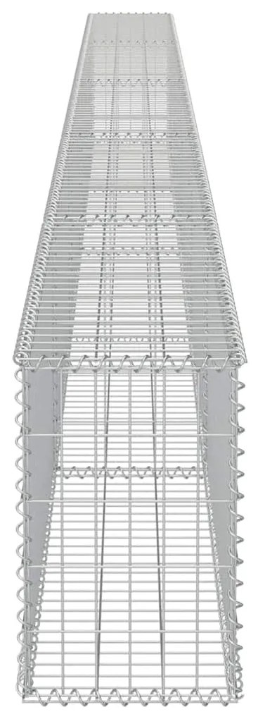 Muro gabião com tampas aço galvanizado 600x30x50 cm