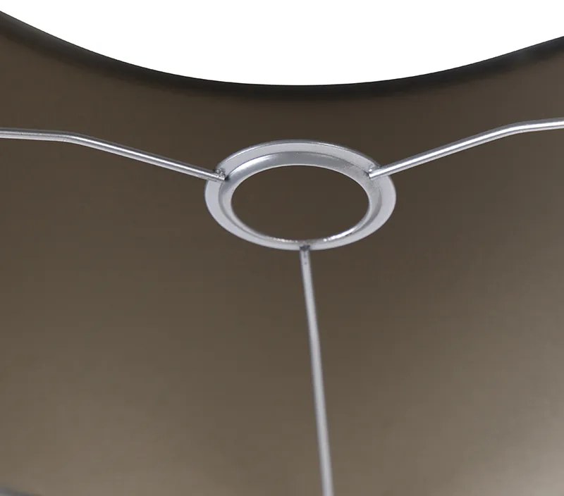 Abajur de veludo cinzento 35/35/20