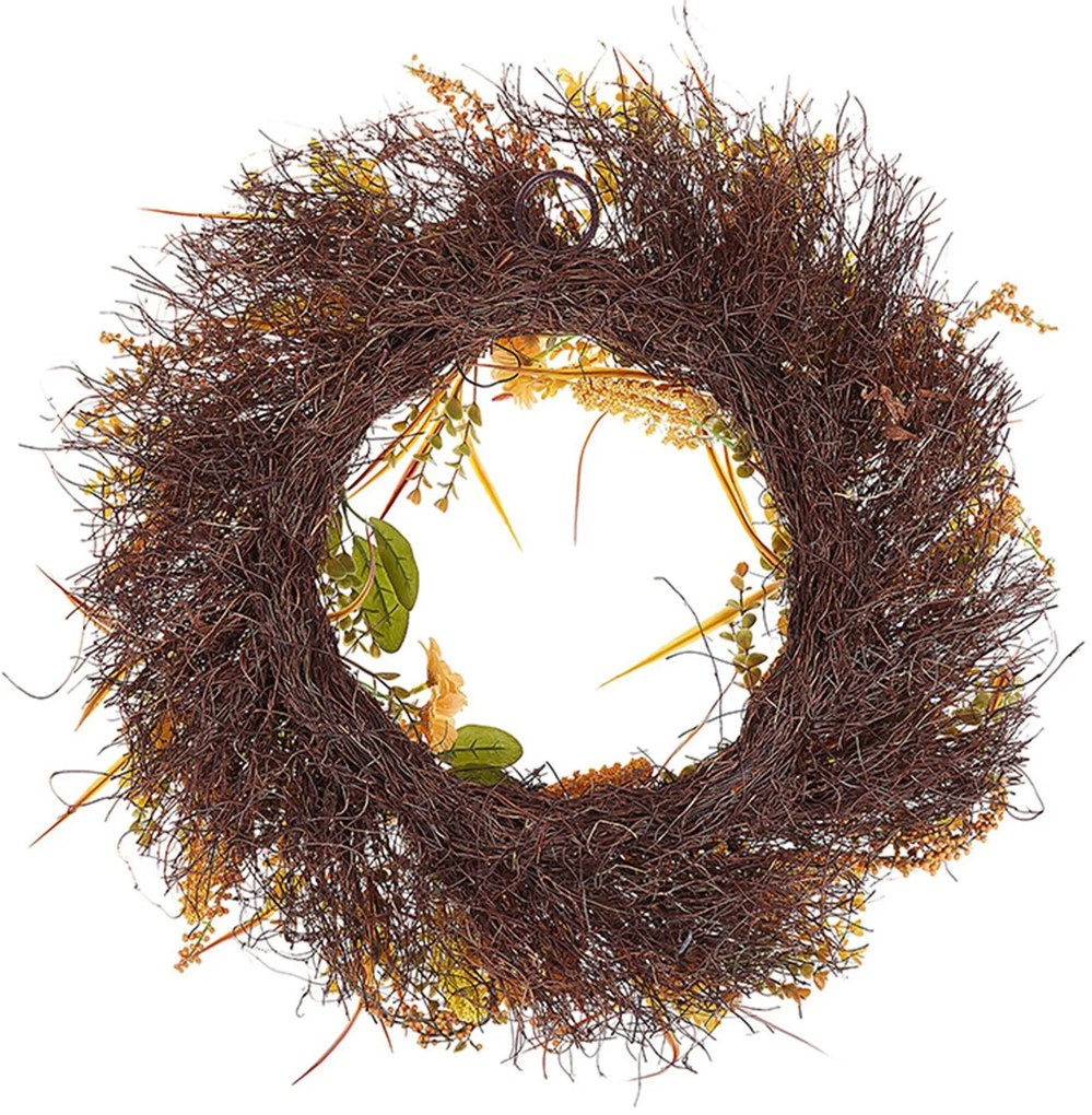 Grinalda para porta ø 50 cm verde e laranja ADEJE Beliani