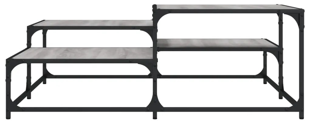 Mesa de centro 107x107x40 cm derivados de madeira cinza sonoma