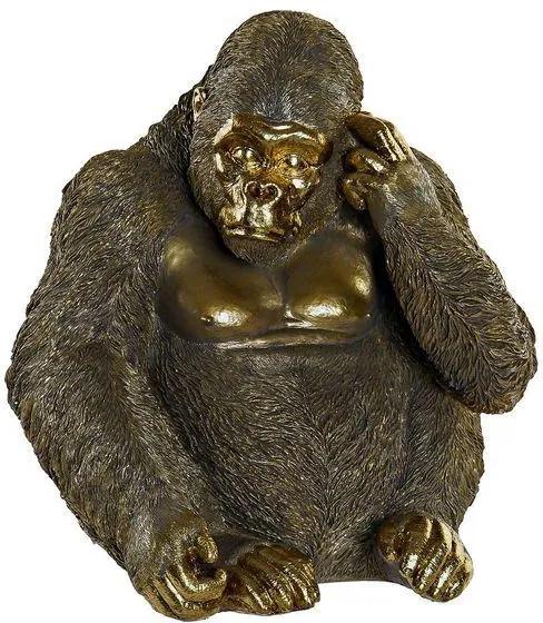 Figura Decorativa Dekodonia Resina Gorila (39 x 30 x 41 cm)