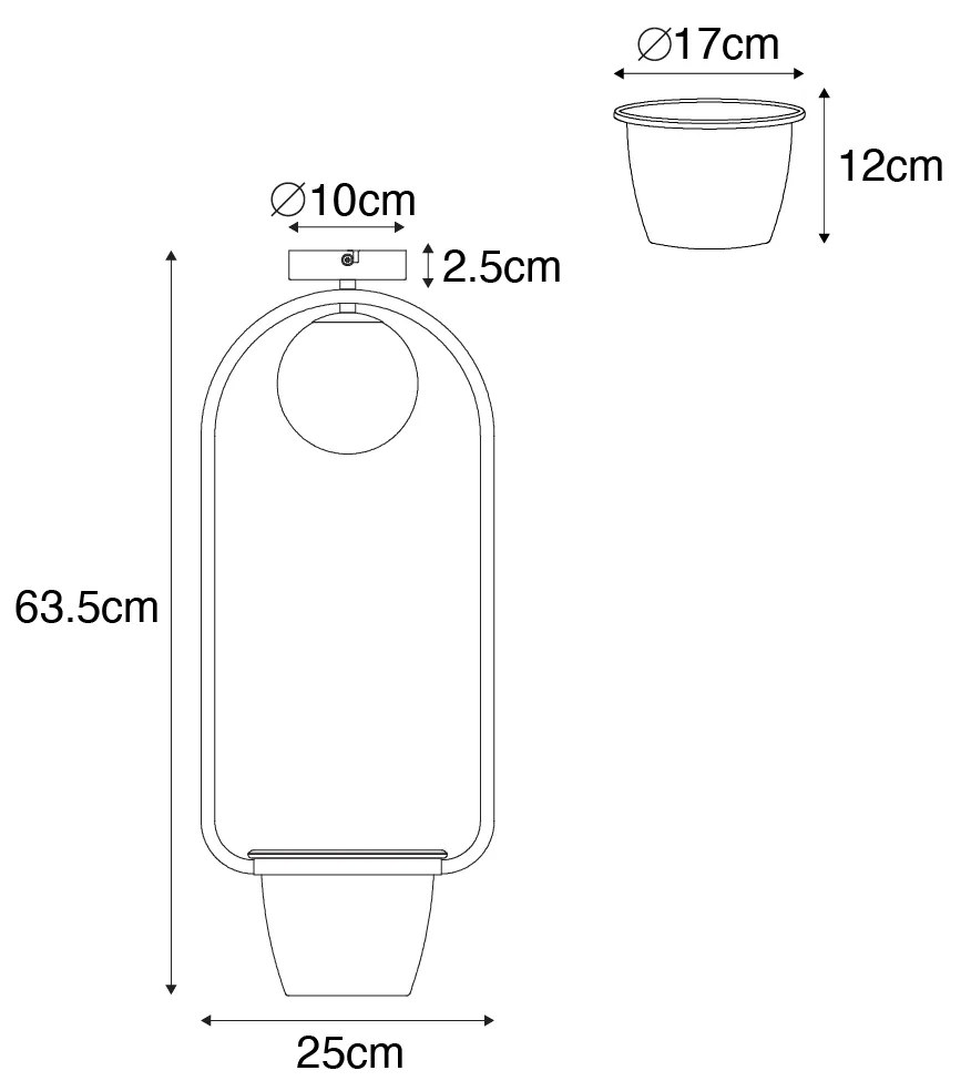 Candeeiro de teto Art Deco dourado com vidro branco - Isabella