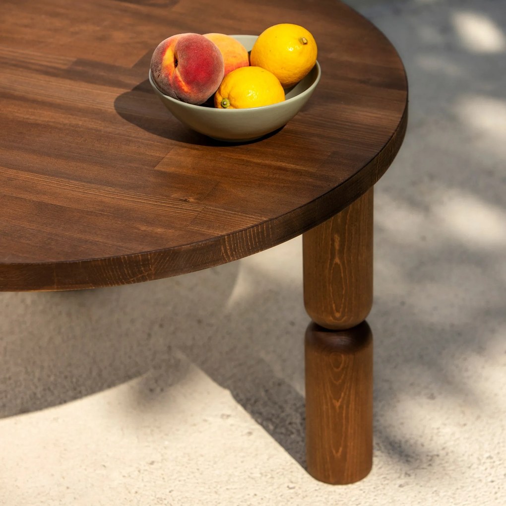 Mesa de Centro Ida – Nogueira – 70x40x70 cm