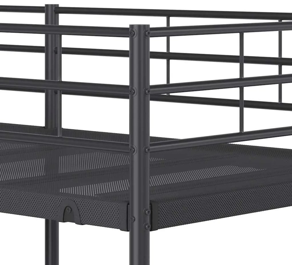 Beliche sem colchão 90x190 cm aço preto