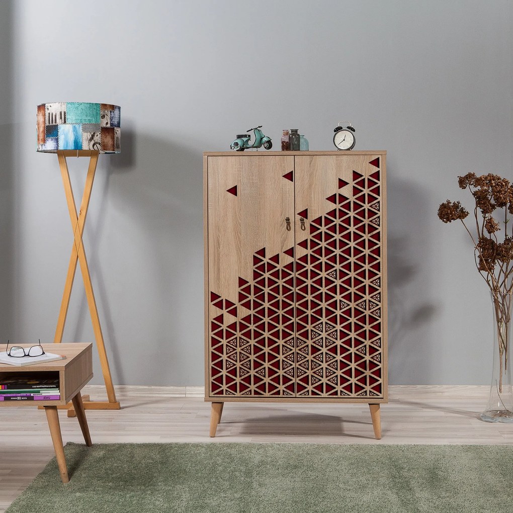 Armário Multiuso Multibox – Carvalho Sonoma – 80x127x36 cm