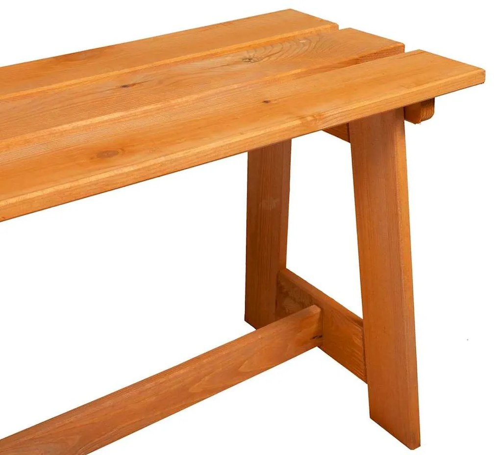 Banco de Exterior vidaXL Acácia 119x35x47 cm Madeira Sólida de Pinho