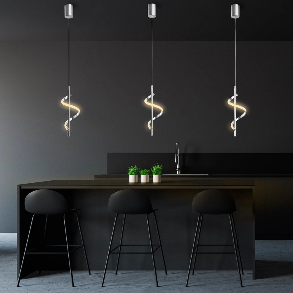 Chandelier Likma – Chrome – 16x50-100x16 cm