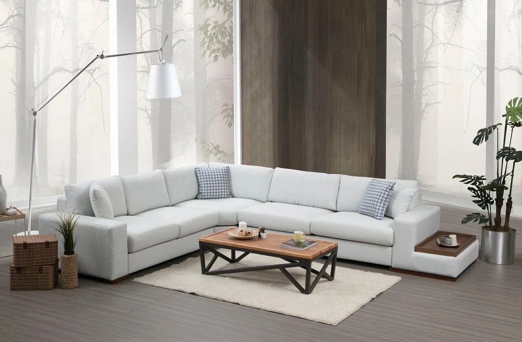 Sofá de Canto Loop – Branco – 282 x 363 cm
