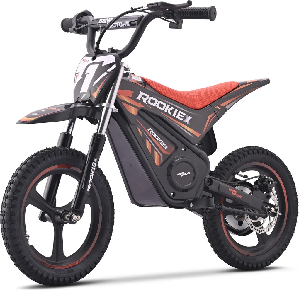 Mota elétrica infantil ROOKIE X 24V (14"), bateria de lítio, motor de 250 W, travão de disco Vermelha