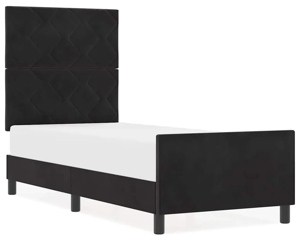 Cama vidaXL Preta 80x200 cm de Veludo