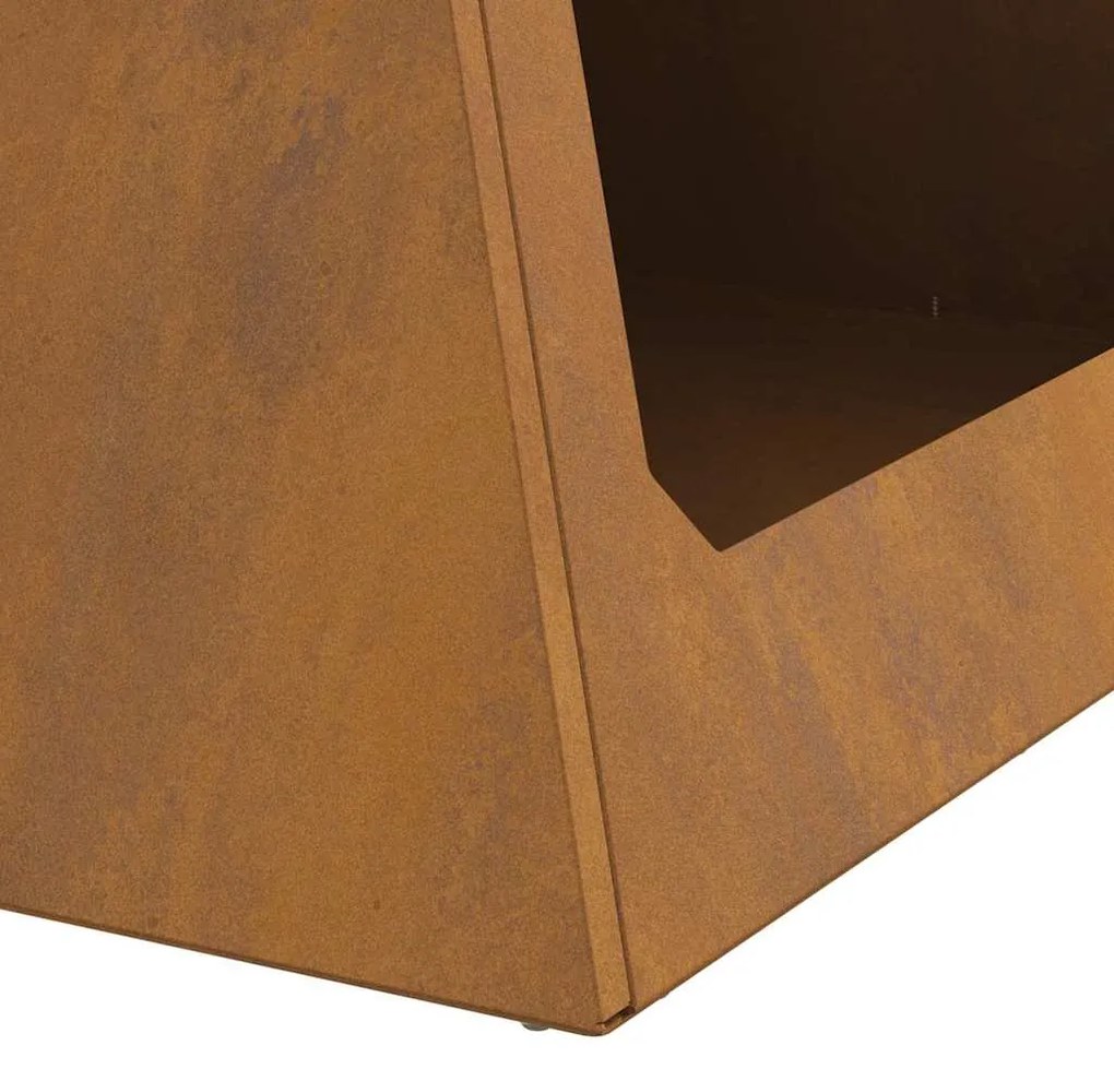 Fogueira Pyramid 50x50x51 cm Aço Envelhecido