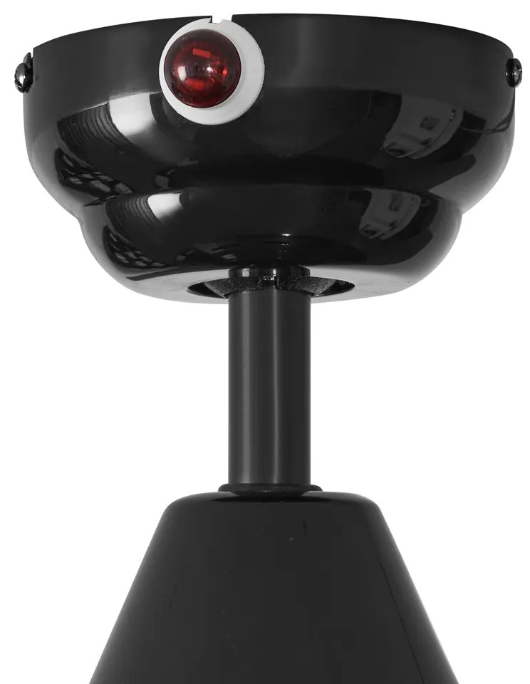 Ventilador de teto preto 132cm incl. LED com controle remoto - Cool Anello