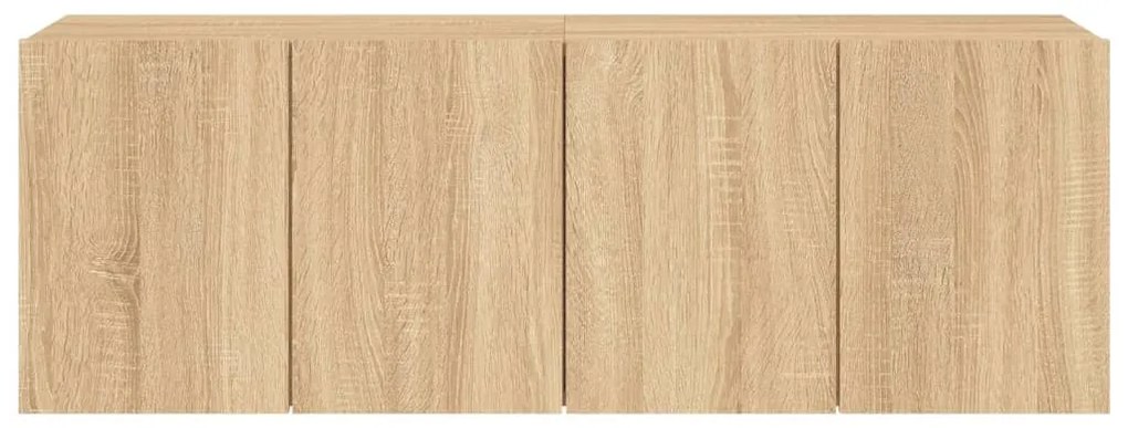 Móveis de parede para TV 2 pcs 60x30x41 cm carvalho sonoma