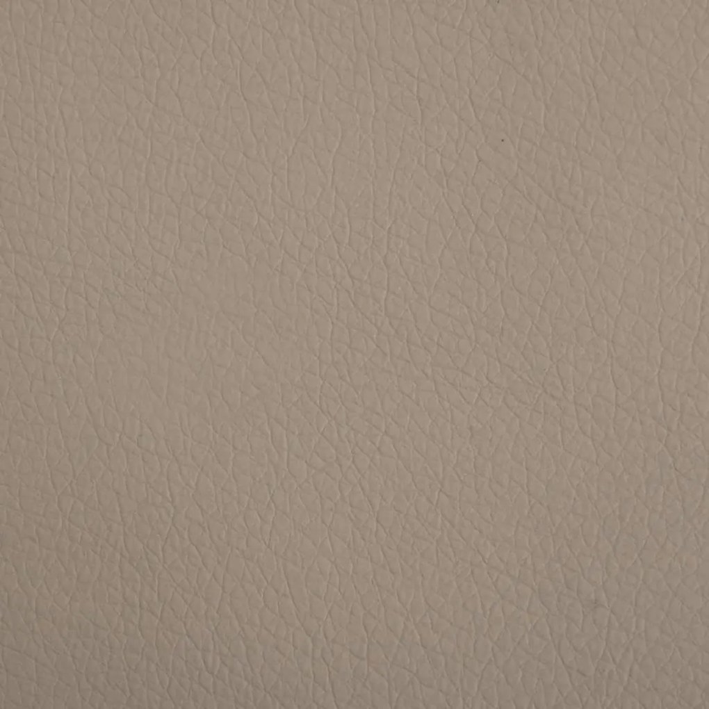 Cama para cães 70x45x30 cm couro artificial cappuccino