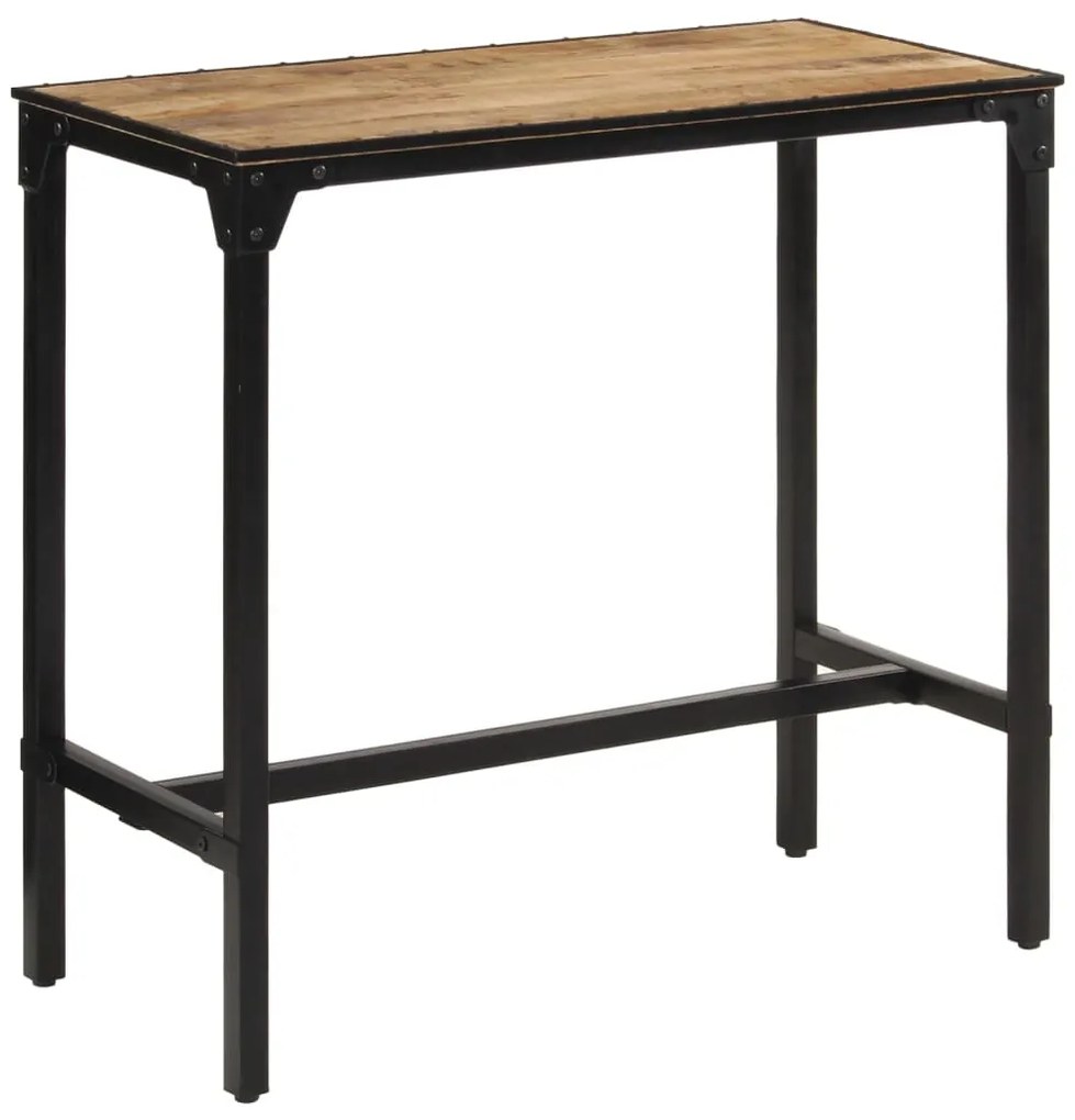 Mesa de bar 110x55x107 cm madeira de mangueira áspera maciça