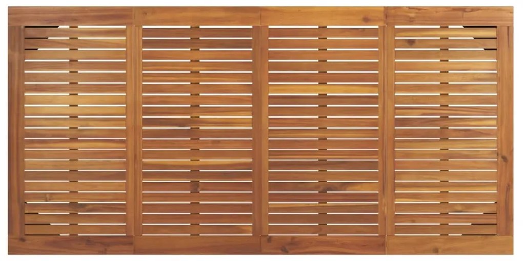 Mesa jardim c/ pernas estilo grampo 180x90x75 cm acácia maciça