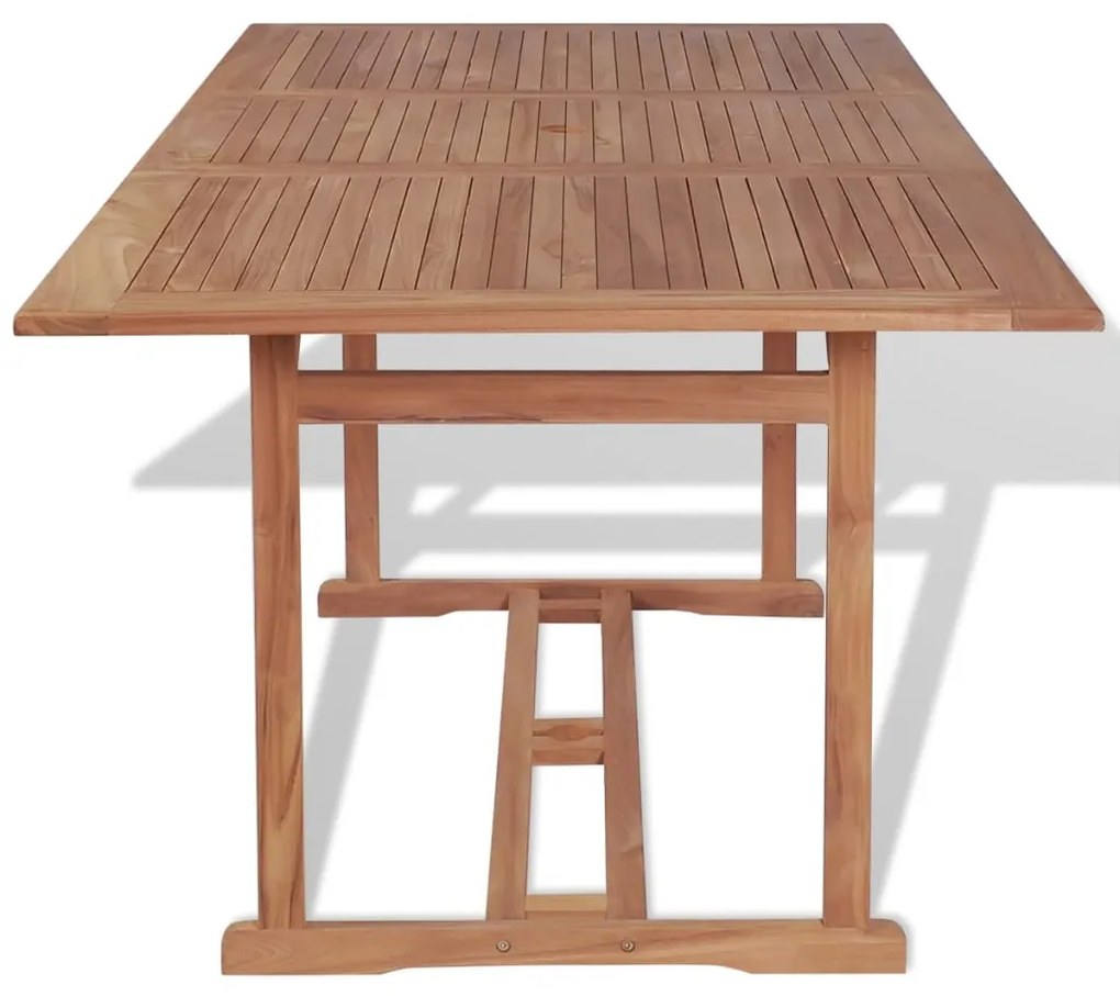 Mesa de jardim 180x90x75 cm madeira teca maciça