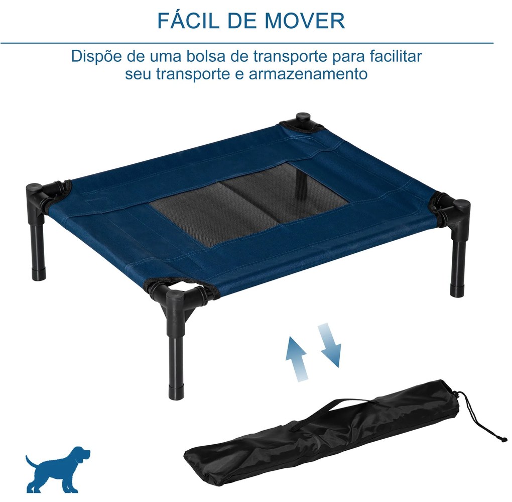 PawHut Cama para Animais de Estimação Cama Elevada para Cães Gatos Por