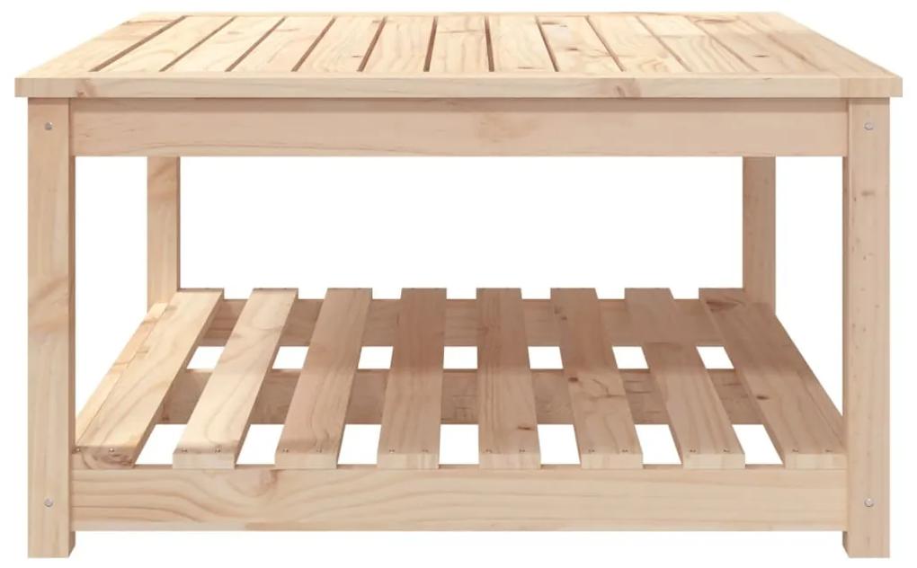 Mesa de jardim 82,5x82,5x45 cm madeira de pinho maciça