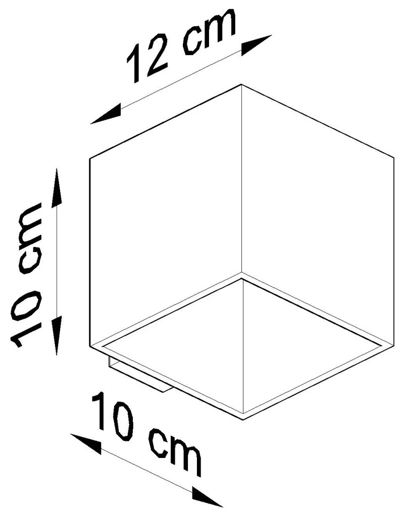 Aplique de Maderia de parede QUAD, G9
