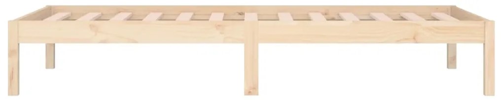 Sofá-cama de solteiro 90x190 cm madeira de pinho maciça