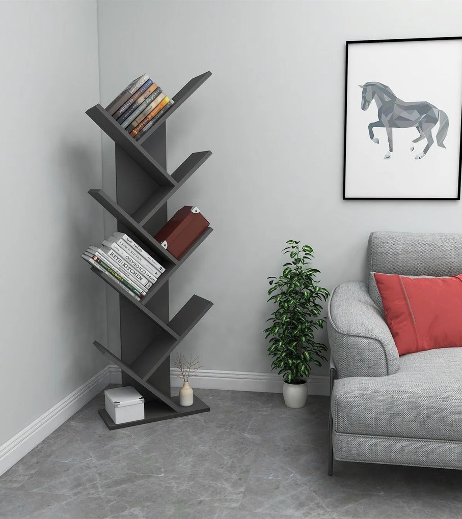 Estante Hitit – Antracite – 46x128,5x22 cm