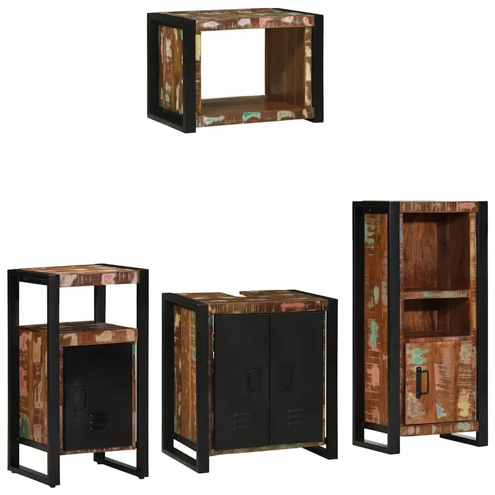 Conjunto de Móveis para Banheiro com prateleira com armazenamento com