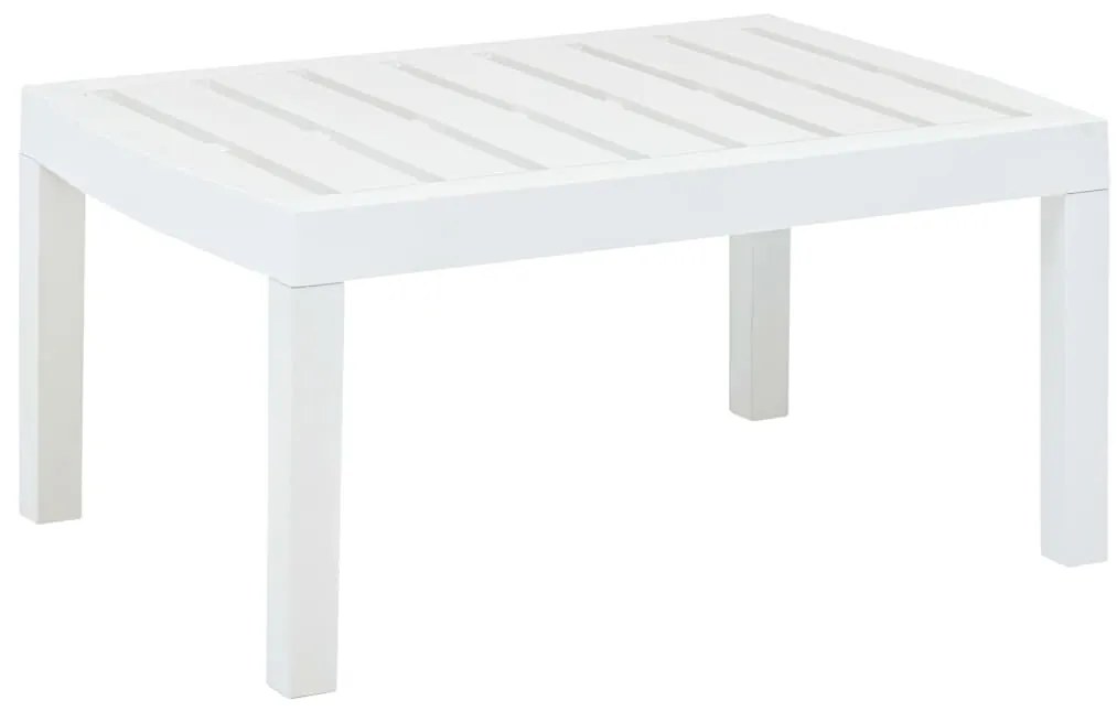 Mesa de jardim 78x55x38 cm plástico branco