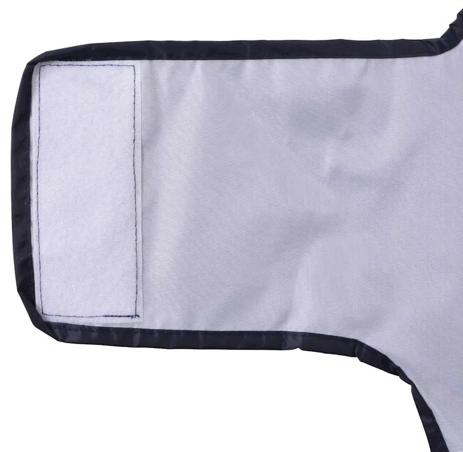 Capa de chuva para cães com tiras reflectoras azul-marinho XL