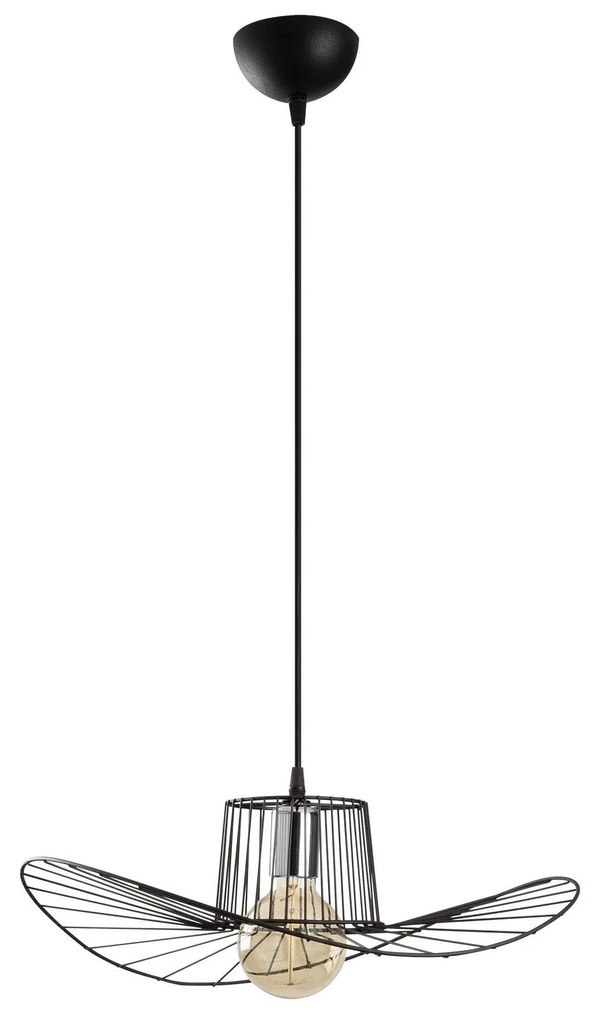 Candeeiro Tel – Preto – Diâmetro 49 cm, Altura 110 cm